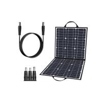 ราคา แผงโซลาร์เซลล์แบบพกพา 18V 60W ระบบพลังงานแสงอาทิตย์กลางแจ้งแผงเซลล์แสงอาทิตย์ monocrystalline ซิลิคอนในครัวเรือนแหล่งจ่ายไฟมือถือ (15407446808)
