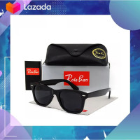 ราคา แว่นต่ากันแดด New Wayfarer RB1001 กรอบดำ เลนส์ดำ Sunglasses Black frame black lens รับประกัน1ปี (19224240752)