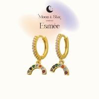 ราคา Esmee earring สายรุ้ง ต่างหูแบบสวยที่สุดดจึ้งใจ (16271067691)