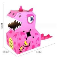 ราคา ชุดของเล่นลังกระดาษ ลังกระดาษ DIY ลายไดโนเสาร์ ลายรถ (11289482153)