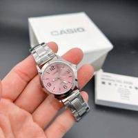 ราคา New ใหม่ล่าสุด นาฬิกาข้อมือผู้หญิงแฟชั่น casio สีใหม่ นาฬิกาคาสิโอสายสแตนเลสแท้ ปัดเรียบรุ่นขายดีกันน้ำได้ ฟรี ถ่านสำลอง (19802154519)