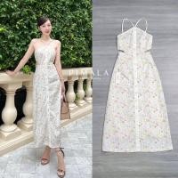 ราคา ป้าย PIMALA PML37 เดรสยาวงานปักดอกไม้สีสันน่ารักทั้งชุด (20764909466)