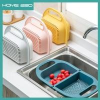 ราคา Home220ตะกร้าล้างผัก ตะกร้าพับได้ ล้างผักล้างผลไม้ ตะกร้าพลาสติก มีรูระบายน้ำ ตะกร้าล้างผักพับได้ (9865419461)