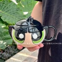ราคา พร้อมส่ง แก้วน้ำ พาวเวอร์พัฟฟ์เกิลส์ The Powerpuff Girls แก้วมัค Mug cup แก้วกาแฟ มีฝาปิด เซรามิค ceramic ของขวัญ 70073 (21134831283)