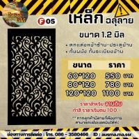 ราคา รั้วบ้าน ป้ายกำแพง เหล็กฉลุลาย หนา 1 2 มิล (20033024520)
