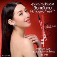 ราคา ส่งฟรี Mistine Mascara มาสคาร่า มิสทีน eyeliner my love dolly supermodel my runway pro long big eye super black open up boss series มาสคาร่าผอมในตำนาน (19453392909)