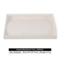 ราคา ถาดใส่จิวเวลรี่แบบมีฝาปิดหนังสีขาว PU YinBeiNi (20495194091)