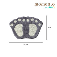 ราคา MOMENTO โมเมนโต พรมเช็ดเท้าขนนุ่ม ไดคัทและผ้าไมโครไฟเบอร์ ขนาด 38X58ซม 40X60ซม (18454081693)