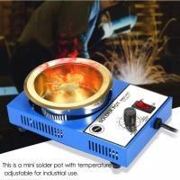 ราคา HR1 150W 220V มินิบัดกรีหม้อเคลือบไทเทเนียมสแตนเลสบัดกรีหม้อบัดกรีปรับอุณหภูมิได้ขนาดกะทัดรัดสำหรับเชื่อมและบัดกรี Mini Lead Free Soldering Pot Temperature Adjustable Solder Bath for Welding and Solde