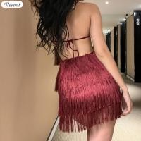 ราคา Recool ชุดเพลย์สูทบอดี้สูทเทศกาลคล้องคอแต่งพู่ชุดจั๊มเปิดหลังเซ็กซี่สำหรับผู้หญิงชุดรอมเปอร์คล้องคอแต่งพู่ประดับชุดจั๊มเปิดหลังเซ็กซี่สำหรับช้อปปิ้งดินเนอร์ดินเนอร์ RO MY บอดี้สูทเทศกาล (20427581713)