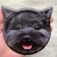 ราคา มีกล่องทุกชิ้น ที่รองแก้ว แผ่นหินรองแก้ว จานรองแก้ว ลายแมว จานรองแก้วแมว (17424561660)