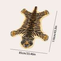 ราคา พรมลายเสือด้านข้างห้องนั่งเล่นห้องนอนเลียนแบบลายเสือพรมขนสั้นซักได้ (21171080193)