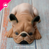 ราคา แม่พิมพ์วุ้น พิมพ์วุ้น พิมพ์ซิลิโคน 3d ลูกหมา French bulldog พิมพ์อาหลัว พิมพ์ฟองดอง กัมเพส ช็อกโกแลต (769634053)