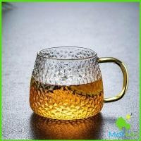 ราคา MetMe ถ้วยแก้วน้ำชา แก้วกาแฟ แก้วน้ำ แก้วชงชา มีหูจับ ทนต่ออุณหภูมิสูง glass cup (14618761851)