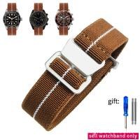 ราคา Qinband NATO ผ้าร่มชูชีพสายนาฬิกาไนลอนยืดหยุ่นสำหรับ Seiko สำหรับ Rolex Water Ghost สำหรับ Tudor นาฬิกาสร้อยข้อมือผู้ชายนาฬิกาอุปกรณ์เสริม20มม 22มม ขนาด (15139371646)