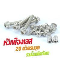 ราคา น็อตชุดสี โนวา น็อตสแตนเลสคอนโซน ชุดสี รุ่น NOVA RS 1ชุดมี 20 ตัวครบชุด น็อตชุดเฟรม สแตนเลส โนวา รวมยึดน็อตกันตก อะไหล่แต่งโนวา (16201004202)