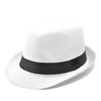 ราคา หมวกปานามาสาน ผู้ใหญ่ Straw Fedora สต็อคส่งจากไทย รอบหมวกด้านใน 58 ซม (18841981276)