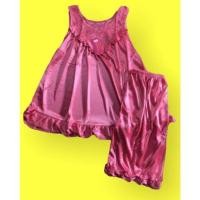 ราคา ชุดนอนผ้าแพร 2 ชิ้นเสื้อ กางเกง เนื้อผ้าบางเบาใส่สบาย (16629857063)