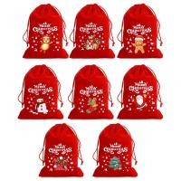ราคา 5ชิ้นถุงกำมะหยี่คริสต์มาสปฏิทินชนิดหนึ่งซึ่งเป็นสัญลักษณ์ของเทศกาลศักดิ์สิทธิ์ของการมาจุติของพระเยซู Pouch Serut ถุงของขวัญคริสต์มาสกระเป๋าใส่ของเครื่องประดับลูกอมคริสต์มาส (20671257774)