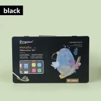 ราคา Rex TT 60 colors solid paint cake set Available DIY drawing stationery set for kids watercolor painting set metal box (13948400386)