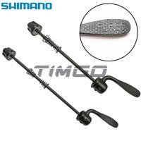 ราคา Shimano ดุมล้อหน้าหลังจักรยานเสือภูเขาฮับปล่อยเร็วขนาด100มม 135มม สีดำ (14520828749)