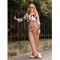 ราคา RALLY Western Slacks Brown กางเกงเอวสูงดีเทลกระดุมสีน้ำตาล (9710293676)