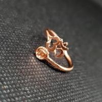 ราคา แหวนโอมหัวนะโม โอม สัญลักษณ์ของพระพิฆเนศเทพเจ้าแห่งความสำเร็จ ชุบพิ้งโกลด์ (11647300954)