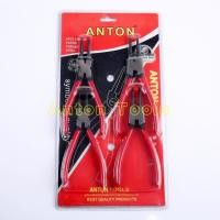 ราคา Anton ชุดคีมถ่าง ชุดคีมถ่างแหวน ชุดคีมหุบ ถ่าง 7นิ้ว 4ตัวชุด ของแท้ (10271915159)