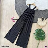 ราคา TW13766 จั๊มสูทสายเดี่ยวขายาว SALE (4913780964)