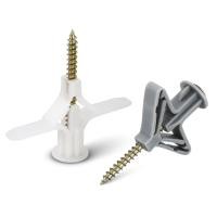 ราคา พุกผีเสื้อ พุกยิปซั่ม พุกร่ม พร้อมพุก สกรู 50 ตัวสกรูเกลียวปล่อย ปุ๊กผีเสื้อ ปุ๊กยิปซั่ม ปุ๊กยิปซั่ม ปุ๊กร่ม พลาสติก EVES DAMS (12213605049)