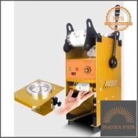 ราคา เครื่องซีลฝาแก้วชานม แก้วพลาสติก เครื่องซีลแก้ว เครื่องซีลฝาแก้ว Model ZB 02S ระบบมือหมุนฟิล์ม และใช้มือดึงคันโยก ของใหม่ Peacock Steps (10385246479)