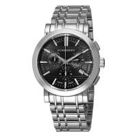 ราคา นาฬิกาผู้ชายสีดำหน้าปัดสแตนเลสสตีลโครโนกราฟ40มม มรดกของ Burberry พร้อม BU1366รับประกัน2ปี (17479637713)