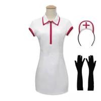 ราคา IJVBTV เสื้อผ้าฮาโลวีน 1ชุดค่ะ Cos makima ผ้าโพกศีรษะ เลื่อยโซ่ยนต์ ถุงมือสำหรับเด็ก ชุดนางพยาบาล makima เสื้อผ้าคอสเพลย์ เครื่องแต่งกายคอสเพลย์ makima ชุดเดรส (19966371018)