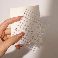 ราคา IJVBTV สติ๊กเกอร์แปะเครื่องประดับปาร์ตี้ไข่มุกผู้หญิงแบบทำมือเพชรพลอยตกแต่งศิลปะเล็บเทศกาลแต่งหน้าตกแต่งร่างกายเพชรสีเพชร3D ใบหน้าเครื่องประดับพลอยเทียมสติ๊กเกอร์อายไลเนอร์เพชร (20328052409)