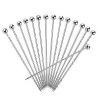 ราคา 15Pcs Cocktail Picks 4 Inch Reusable Stainless Steel Martini Picks Cocktail Toothpicks for Olives Appetizers Sandwich (19194249514)