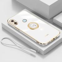 ราคา AnDyH Ultra Thin Silicone Phone Case For Xiaomi Mi A2 Mi 6X Redmi Note 5 Pro Deluxe Fall Protection Gold Band with Clock Ring and Free Lanyard (17689241853)