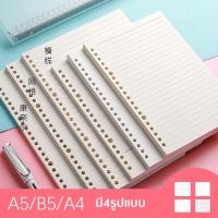 ราคา สมุดโน๊ต 50แผ่น เครื่องเขียน หลวมใบโน๊ตบุ๊คเติมเกลียว Binder ขนาดA5 A6 A4 มี4รูปแบบ กระดาษ 80g Loose Leaf Notebook Refill (6233792528)