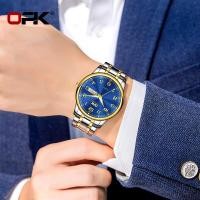 ราคา OPK Original Quartzนาฬิกาผู้ชายญี่ปุ่นขายใหม่2021สแตนเลสแฟชั่นนาฬิกากันน้ำแบบDual Display Luminous Casual (6566366981)