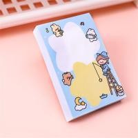 ราคา GONUUWGL 80 แผ่น สมุดจด แผ่นเขียน เครื่องเขียน กระดาษจดบันทึก Cartoon Girl Memo Pads กระดาษจดตกแต่ง บันทึกข้อความน่ารัก (20897912651)