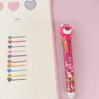 ราคา ปากกาลูกลื่น10สี ปากกาหัวการ์ตูน แฟนซี สุดน่ารัก ballpoint pen ปากกาหลายสี เครื่องเขียน (20638359557)
