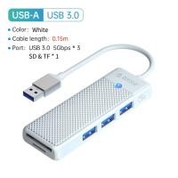 ราคา ออก E TAX ลดหย่อนภาษีได้ ORICO Type C USB HUB PD100W USB HUB 3 0 4 Port Splitter USB HUB Adapter Expansion Dock Ultra Slim OTG Adapter For PC Computer Accessories (20031056199)