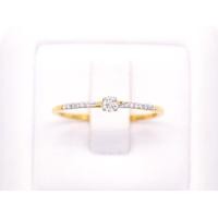 ราคา Happy Jewelry แหวนเพชรของแท้ แหวนชูสายน่ารัก เล็กๆ มีบ่าข้างสวยงาม เม็ดยอด 7 ตัง ทองแท้ 9k 37 5 ขายได้ จำนำได้ ME786 (16951621314)