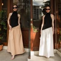 ราคา เดรสยาวแขนกุดคอเต่า ทูโทน VSHOP (19802231918)