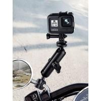 ราคา แท่นยึดกล้อง Action Camera ติดรถมอเตอร์ไซค์ ที่ยึดกล้อง ขายึดกล้องสำหรับติดตั้งบนรถมอเตอร์ไซค์เพื่อถ่ายภาพหรือบันทึกวิดีโอขณะขับขี่ยานพาหนะของคุณแท่นยึดจับสามารถหมุนได้ 360 เก็บภาพได้รอบทิศทางอย่างแม่