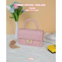 ราคา กระเป๋าสะพาย Pimmy coco พร้อมผ้าผูกโบว์แบรนด์แท้Pimmy No F 1049 (17447904566)