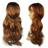 ราคา PTK52 Frozen2 วิกผมเจ้าหญิงแอนนา ที่ถักเปีย สีน้ำตาลสีน้ำตาลเข้ม วิกผมคอสเพลย์ฮาโลวีน การแสดงบนเวที หยิกหยักศก วิกผมลอนยาว สาวๆ (21188659440)