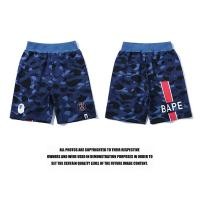 ราคา BAPE X PSG ผู้ชายกางเกงกางเกงขาสั้นผู้หญิง Camouflage Blue กางเกงขาสั้นเสื้อผ้า M 3XL (9056510996)