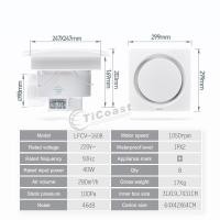 ราคา 10 inch Ceiling Ducted Exhaust Fan for Hotel Toilet Bathroom Window Kitchen Ceiling Ventilation Fans Exhaust Fans (19758990211)