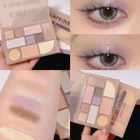 ราคา 10สีพาเลทอายแชโดว์สีดินแมทเงางามกันน้ำบลัชคอนทัวร์เครื่องสำอางสีอายแชโดว์ประกายมุก (20874271796)