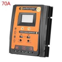 ราคา MPPT Solar Charge Controller 12 24V 30 50 70A Battery Regulator Dual USB 5V LCD (9578980184)